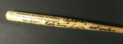 NY Legends signed mini baseball bat 15+ auto Bobby Richardson Harrelson Cbm COA