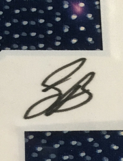 Saquon Barkley signed Rookie #26 jersey number photo framed auto JSA COA Eagles