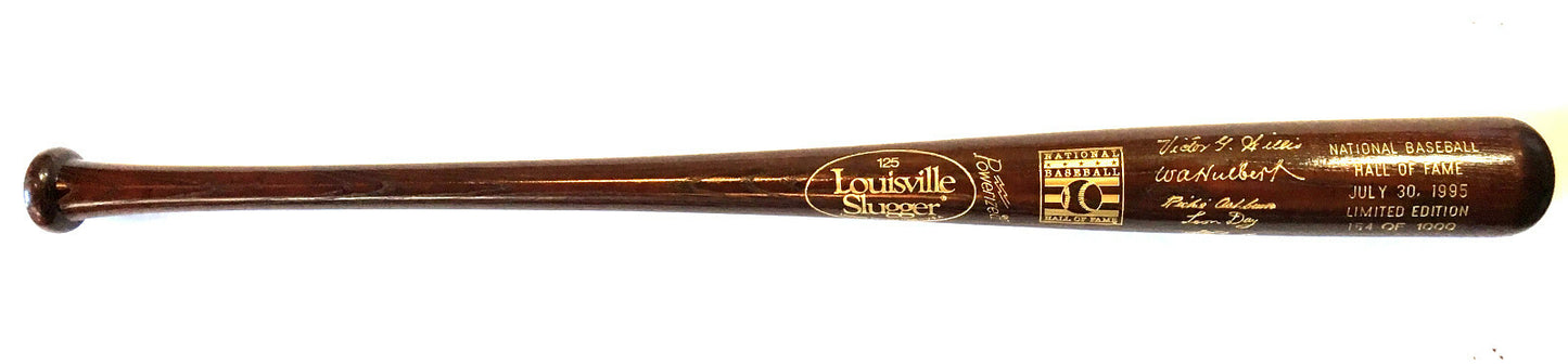 1995 Hall of Fame Commemorative LS Brown Bat Mike Schmidt Richie Ashburn Le Hof