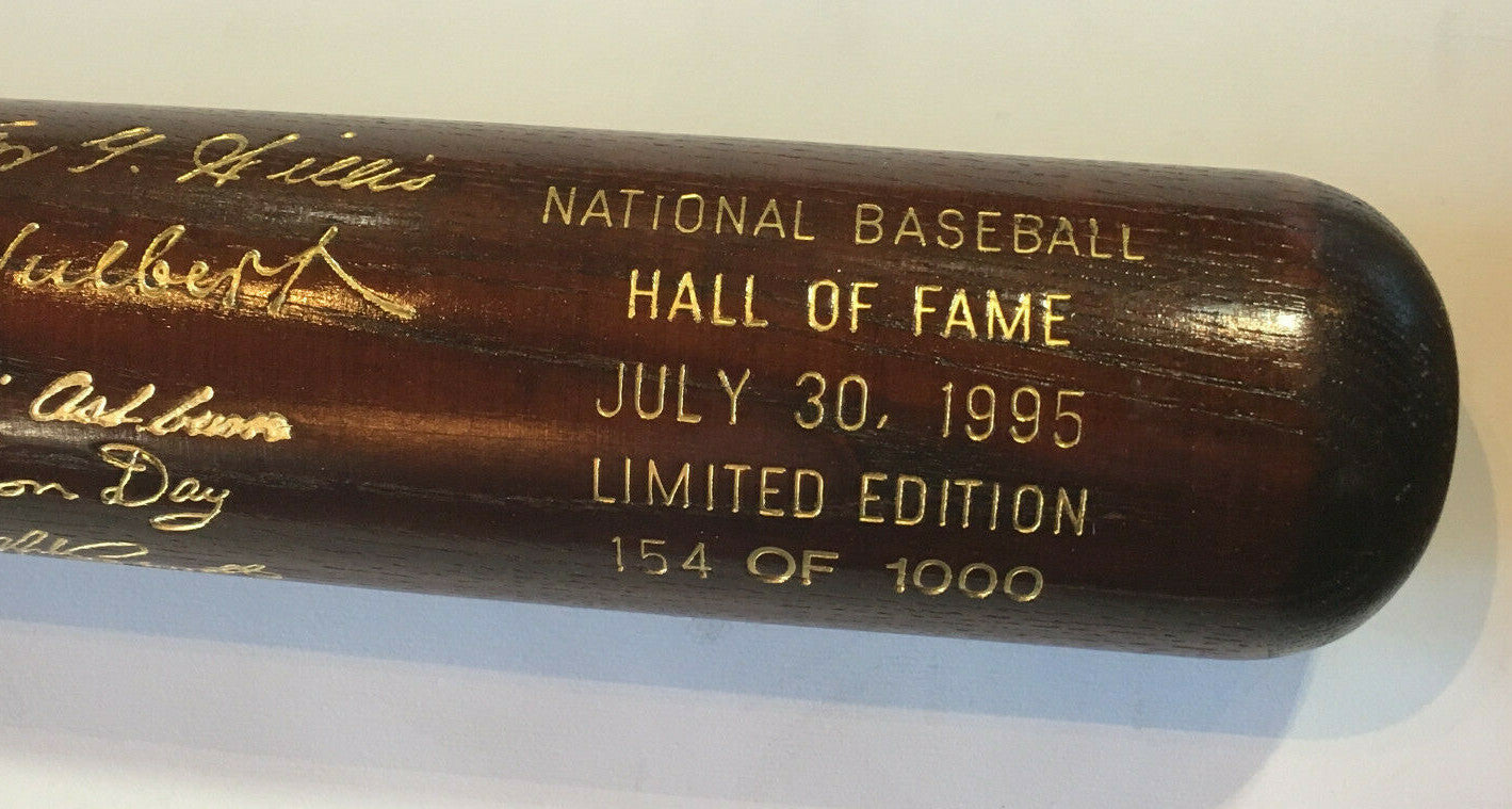 1995 Hall of Fame Commemorative LS Brown Bat Mike Schmidt Richie Ashburn Le Hof