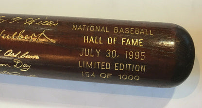 1995 Hall of Fame Commemorative LS Brown Bat Mike Schmidt Richie Ashburn Le Hof