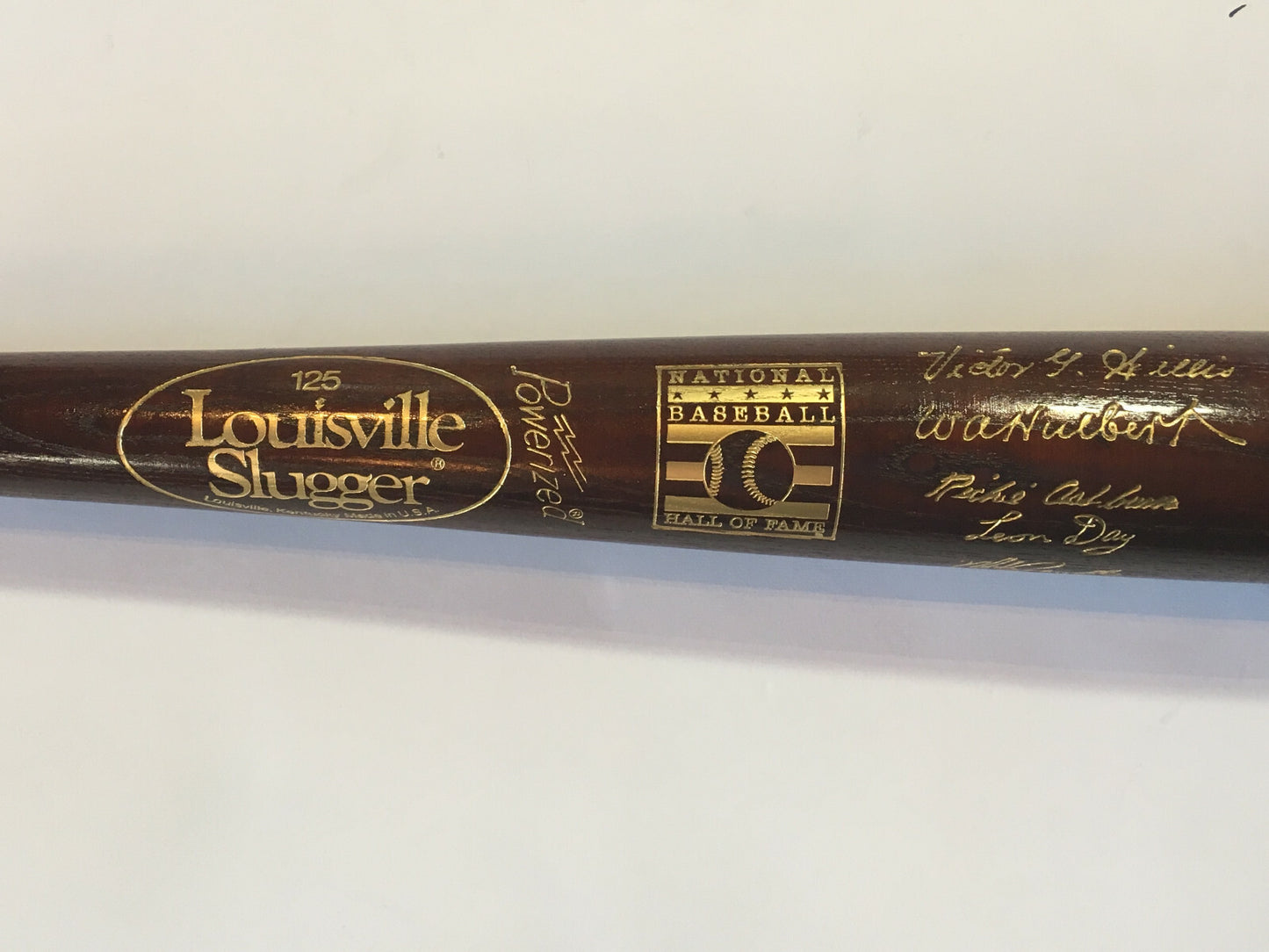 1995 Hall of Fame Commemorative LS Brown Bat Mike Schmidt Richie Ashburn Le Hof