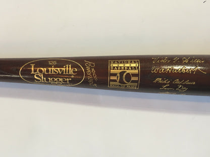 1995 Hall of Fame Commemorative LS Brown Bat Mike Schmidt Richie Ashburn Le Hof