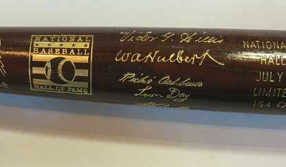1995 Hall of Fame Commemorative LS Brown Bat Mike Schmidt Richie Ashburn Le Hof