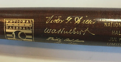 1995 Hall of Fame Commemorative LS Brown Bat Mike Schmidt Richie Ashburn Le Hof