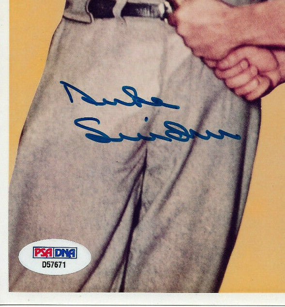 Mickey Mantle Duke Snider signed 8x10 photo 2 auto PSA 10 Graded GEM MINT LOA