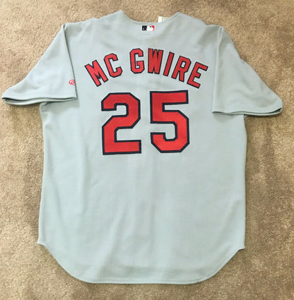 Mark McGwire signed Rawlings Authentic Cardinals jersey Steiner MLB Coa Le 1/250