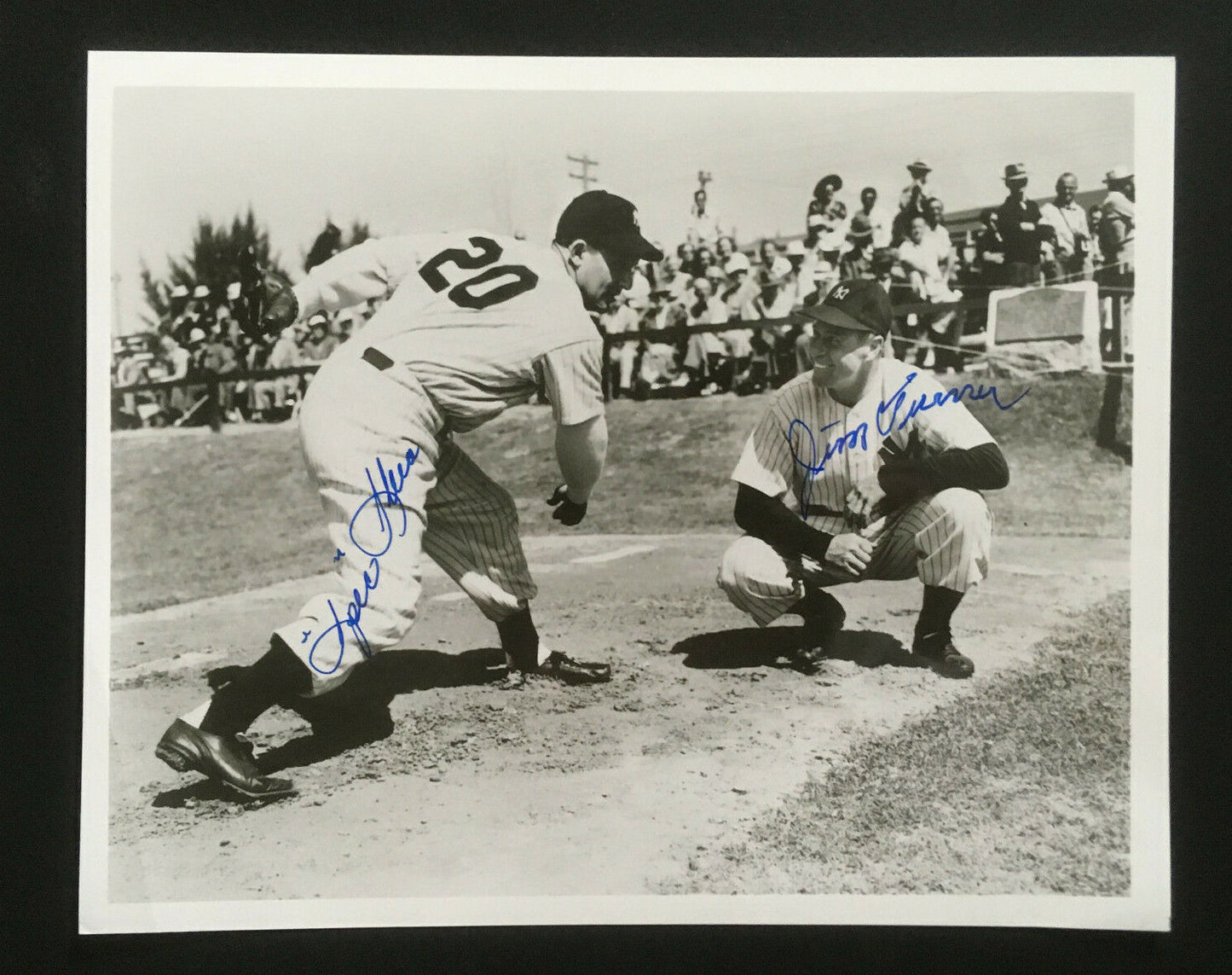 Spec Shea Jim Turner Yankees signed 8x10 photo 2 Auto rare CBM COA