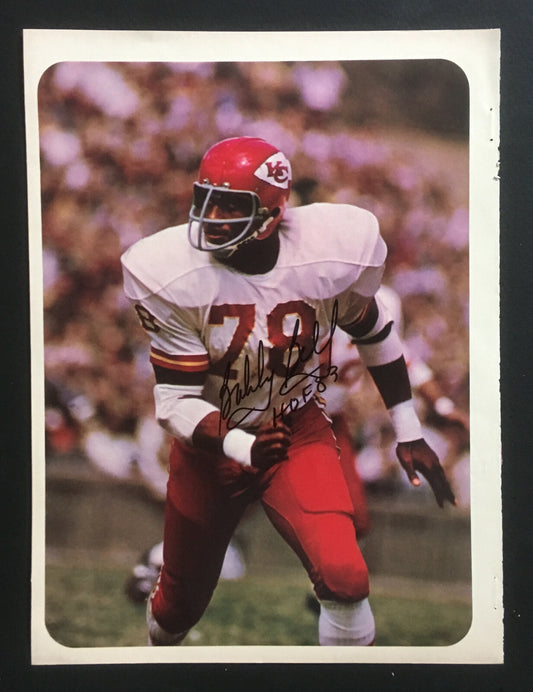 Bobby Bell Chiefs signed 8x10 yearbook photo INS HOF 83 mint autograph CBM COA