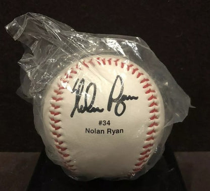 Nolan Ryan Replica Signature Baseball COA Sealed Bag New HOF MLB Angels Astros