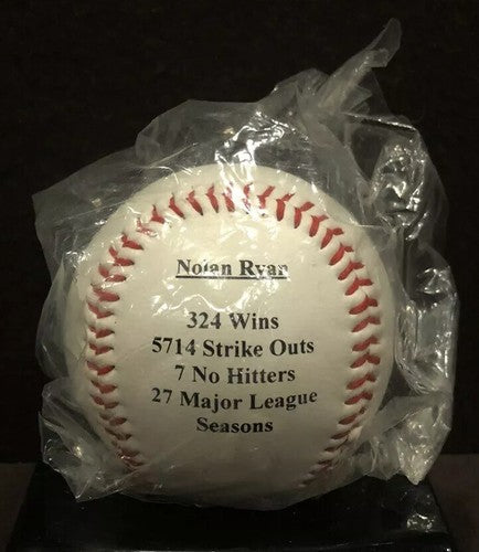 Nolan Ryan Replica Signature Baseball COA Sealed Bag New HOF MLB Angels Astros