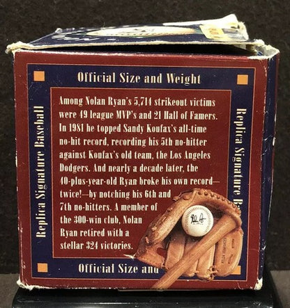 Nolan Ryan Replica Signature Baseball COA Sealed Bag New HOF MLB Angels Astros