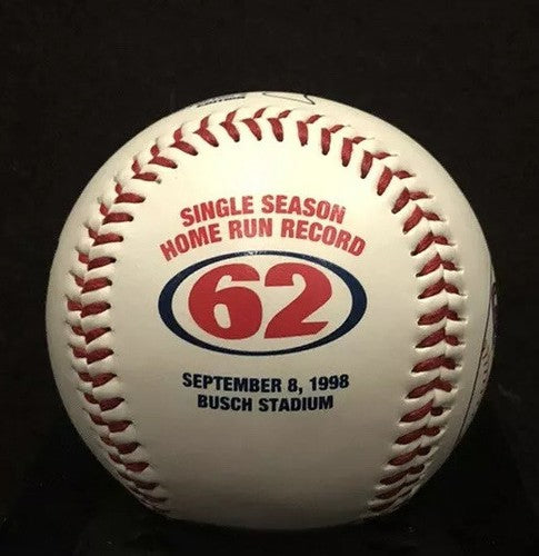 Mark McGwire 1998 Home Run Record #62 Rawlings Baseball Cardinals New with case