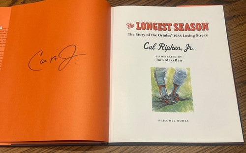 Cal Ripken Jr The Longest Season Signed Book Large Mint auto orioles cbm coa Hof