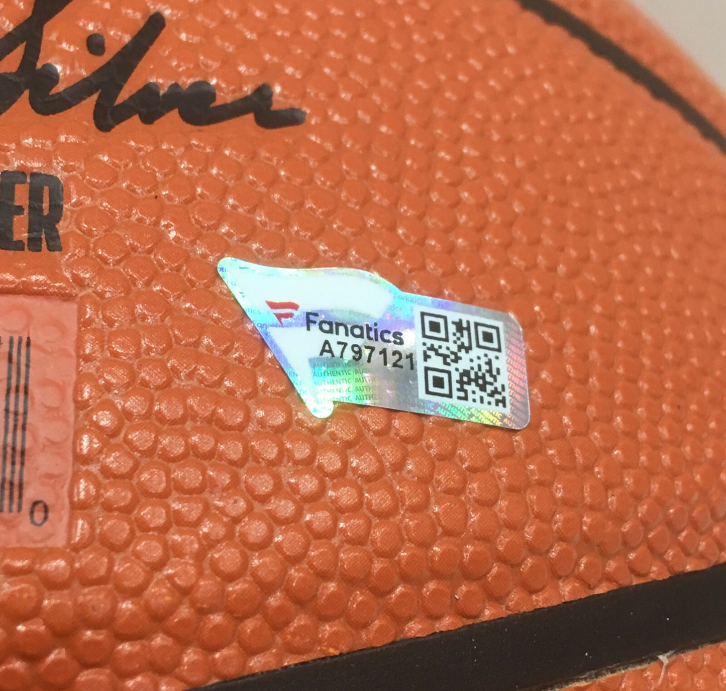 Zion Williams Pelicans signed Spalding Basketball Rookie Autograph Fanatics COA