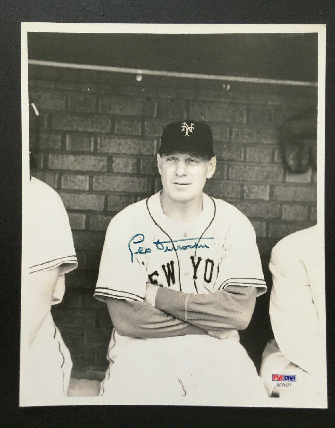 Leo Durocher NY Giants Baseball signed 8x10 photo Autograph HOF PSA COA