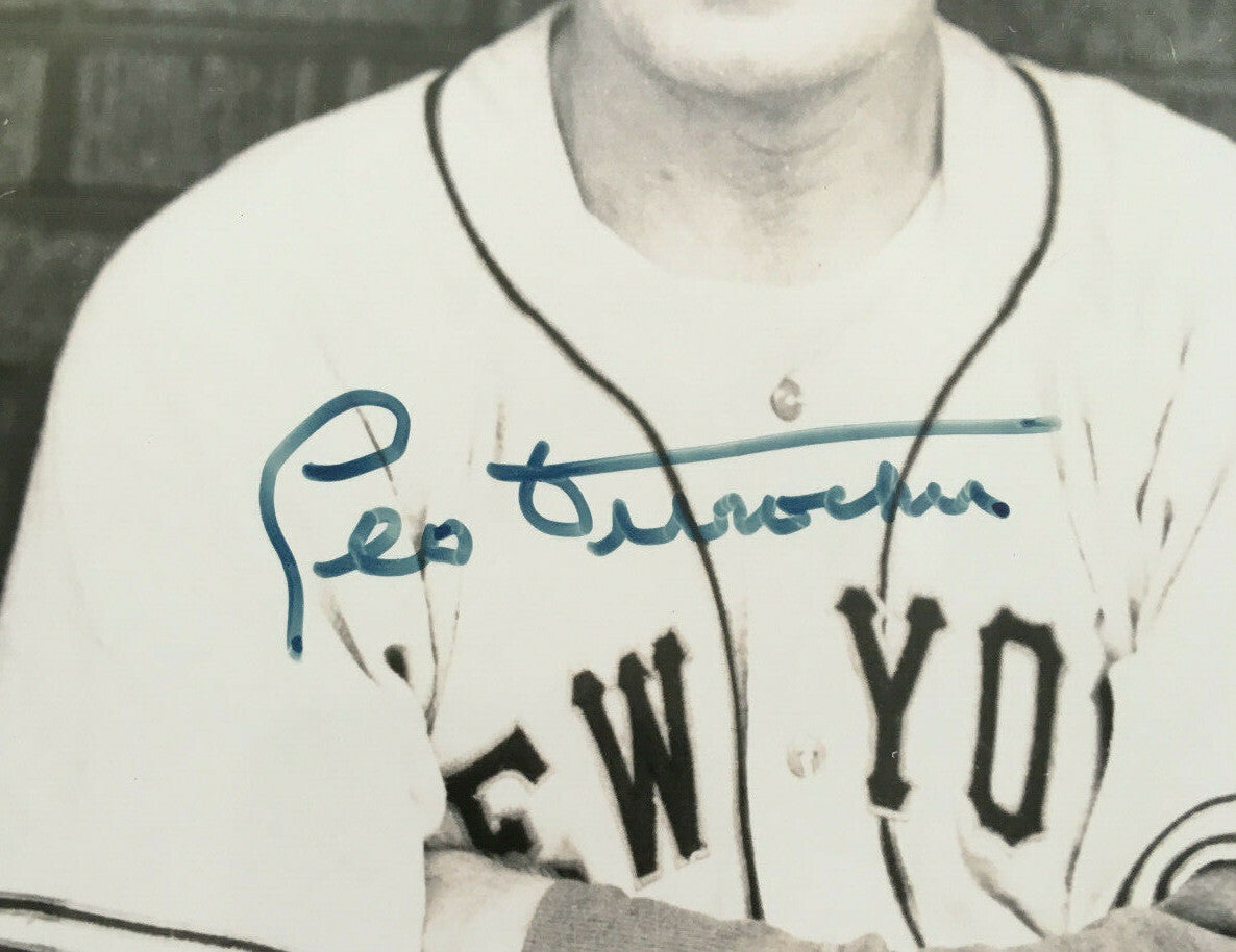 Leo Durocher NY Giants Baseball signed 8x10 photo Autograph HOF PSA COA