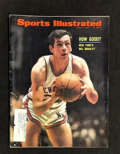 Bill Bradley NY Knicks March 18, 1968 Sports Illustrated Mint Magazine HOF