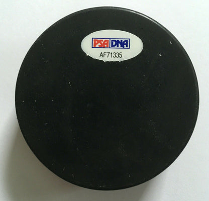 JEAN BELIVEAU Signed Hockey Hall of Fame Puck Autograph HOF PSA COA