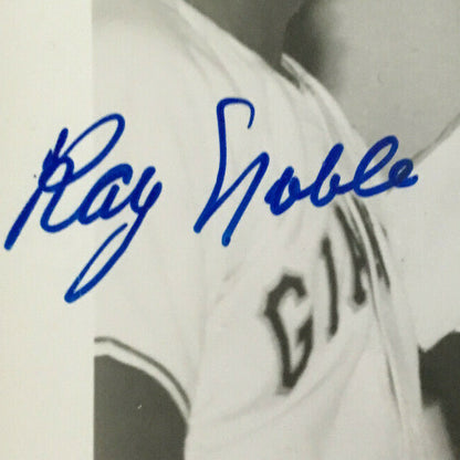 Monte Irvin Bobby Thomson Ray Noble Ny Giants Team signed 5 auto 8x10 photo COA