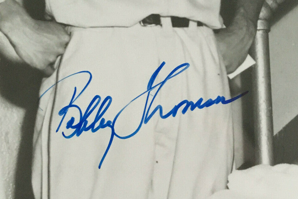 Monte Irvin Bobby Thomson Ray Noble Ny Giants Team signed 5 auto 8x10 photo COA