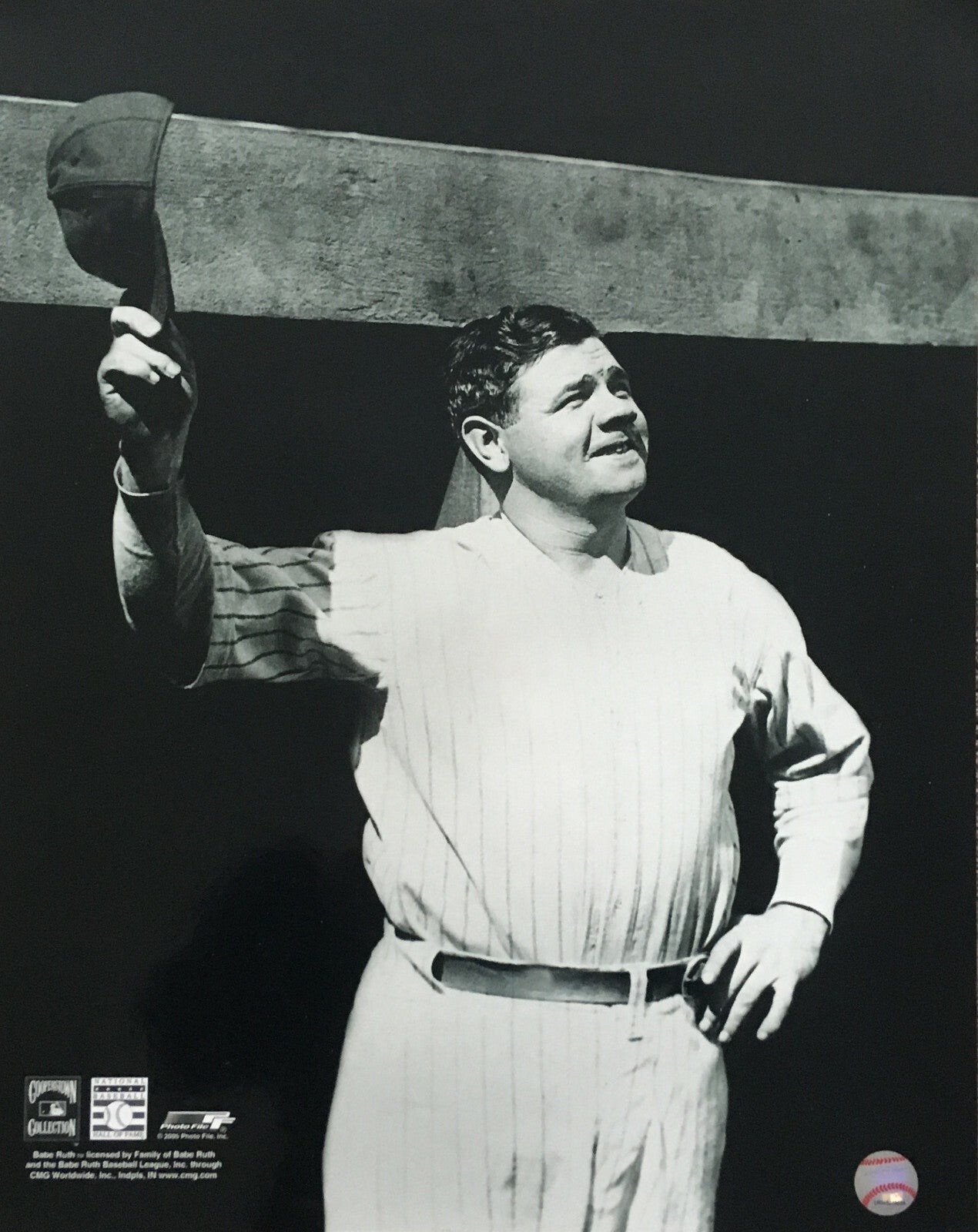 Babe Ruth NY Yankees 16x20 wave Licensed Photo File photo HOF Crystal Clear