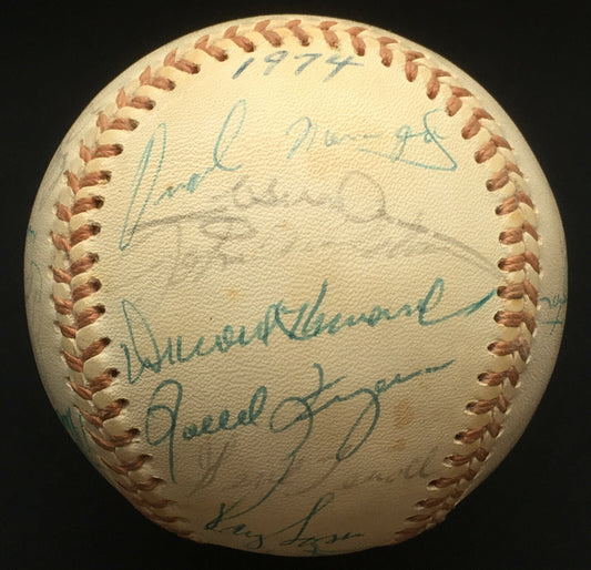 1974 Oakland A’s World Series Team signed Baseball 31 auto Reggie Jackson JSA