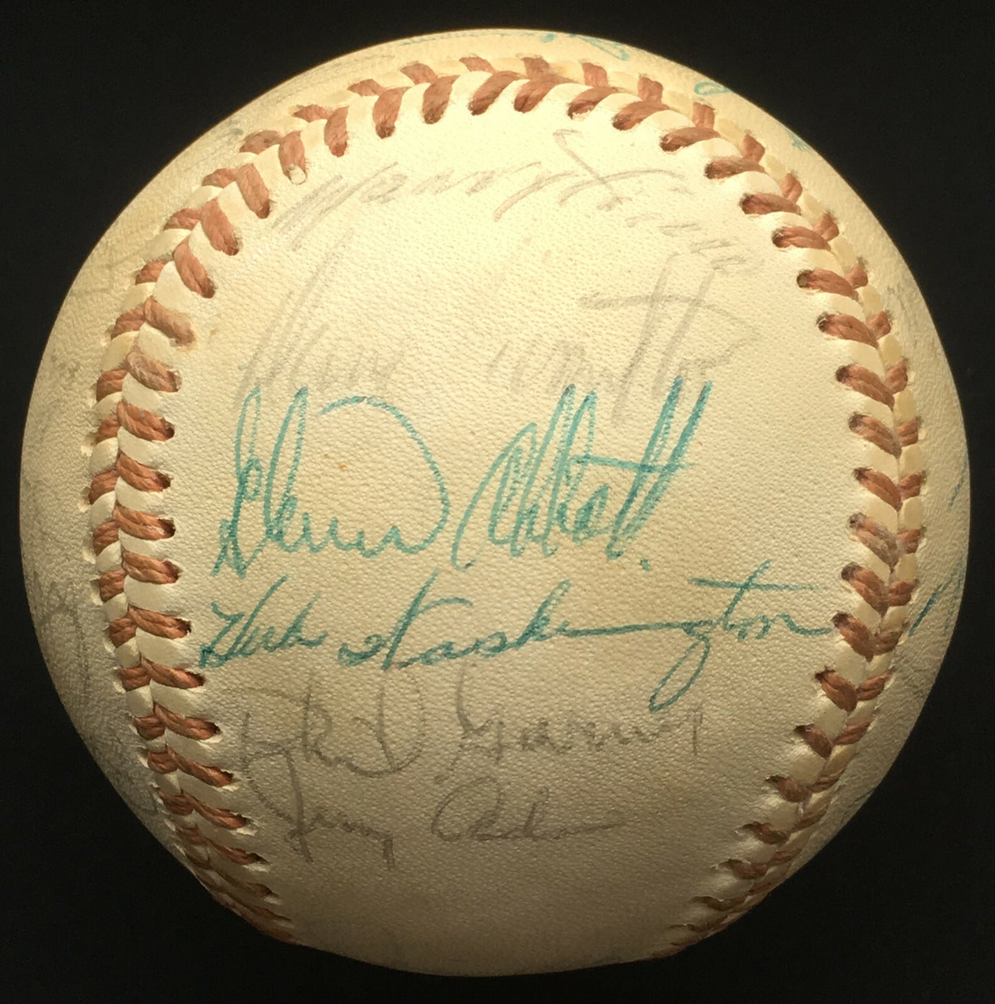 1974 Oakland A’s World Series Team signed Baseball 31 auto Reggie Jackson JSA
