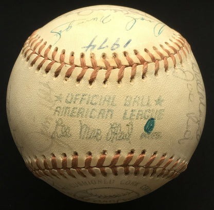 1974 Oakland A’s World Series Team signed Baseball 31 auto Reggie Jackson JSA