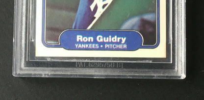 Ron Guidry 1982 Fleer Baseball card #38 Beckett BGS 10 Mint Pristine pop 2