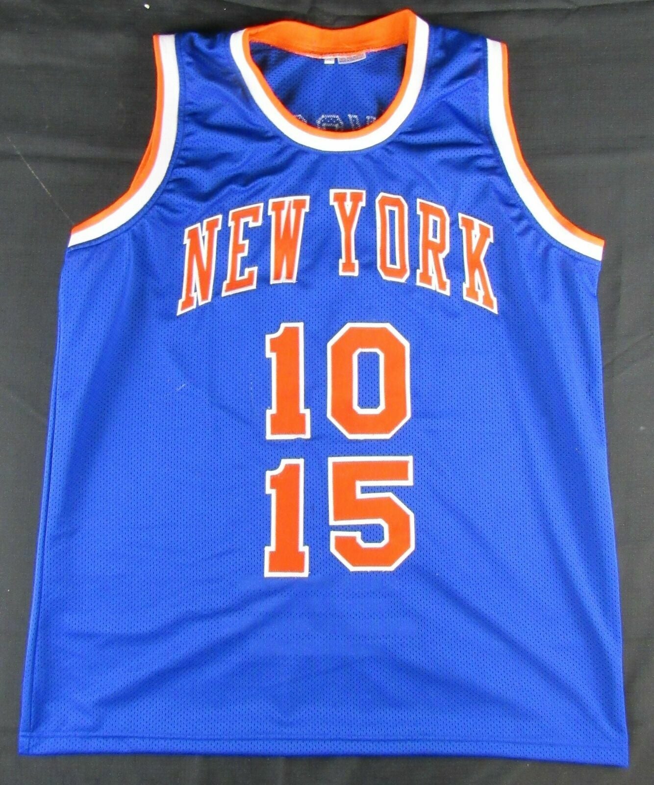 Walt Frazier Earl Monroe signed Knicks Hof Backcourt Jersey autograph JSA Coa