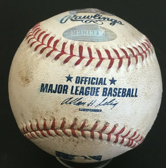 Endy Chavez Signed Game Used Baseball Ny Mets Shea Auto MLB Holo Steiner LOA