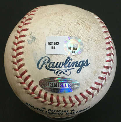 Endy Chavez Signed Game Used Baseball Ny Mets Shea Auto MLB Holo Steiner LOA