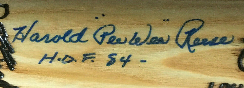 Pee Wee Reese Signed Game Model Baseball bat INS HOF 84 Mint Autograph PSA Coa