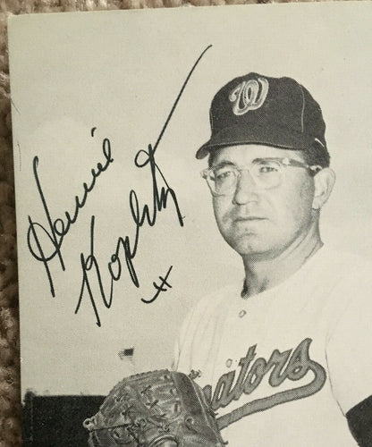 Washington Senators signed JD McCarthy Postcard Photo auto Howie Koplitz Knowles