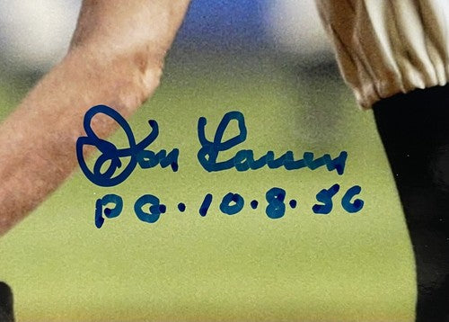 Whitey Ford Don Larsen signed PG 10-8-56 11x14 Framed Photo Yankee Stadium PSA