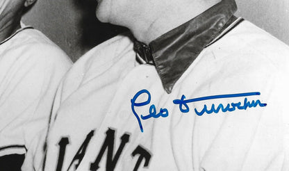 Willie Mays Leo Durocher Giants signed 8x10 photo framed 2 Mint Auto HOF JSA