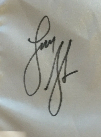 Lucas Glover Rich Beam signed 2009 US Open Bethpage golf flag Framed 2 auto  COA