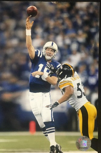 Peyton Manning Mvp 8x10 Photo File Colts Action Vintage NFL Licensed Hologram