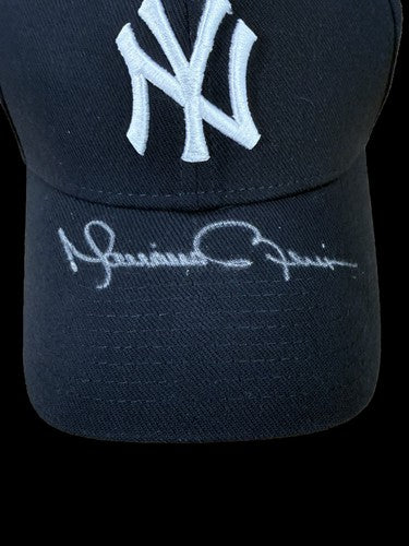 Mariano Rivera signed 2013 Logo Farewell Final Season Patch Hat Hof Auto Steiner