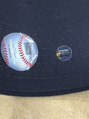 Mariano Rivera signed 2013 Logo Farewell Final Season Patch Hat Hof Auto Steiner