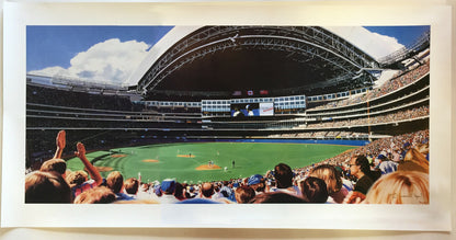 Terrence Fogarty signed Pennant Fever Sky Dome Blue Jays Lithograph Auto /100