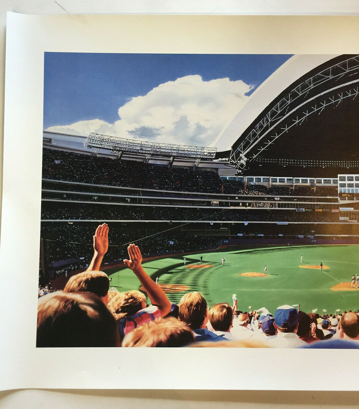 Terrence Fogarty signed Pennant Fever Sky Dome Blue Jays Lithograph Auto /100