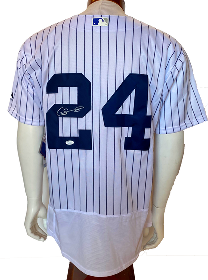 Gary Sanchez signed Yankees Majestic Authentic Baseball Jersey Autograph JSA COA