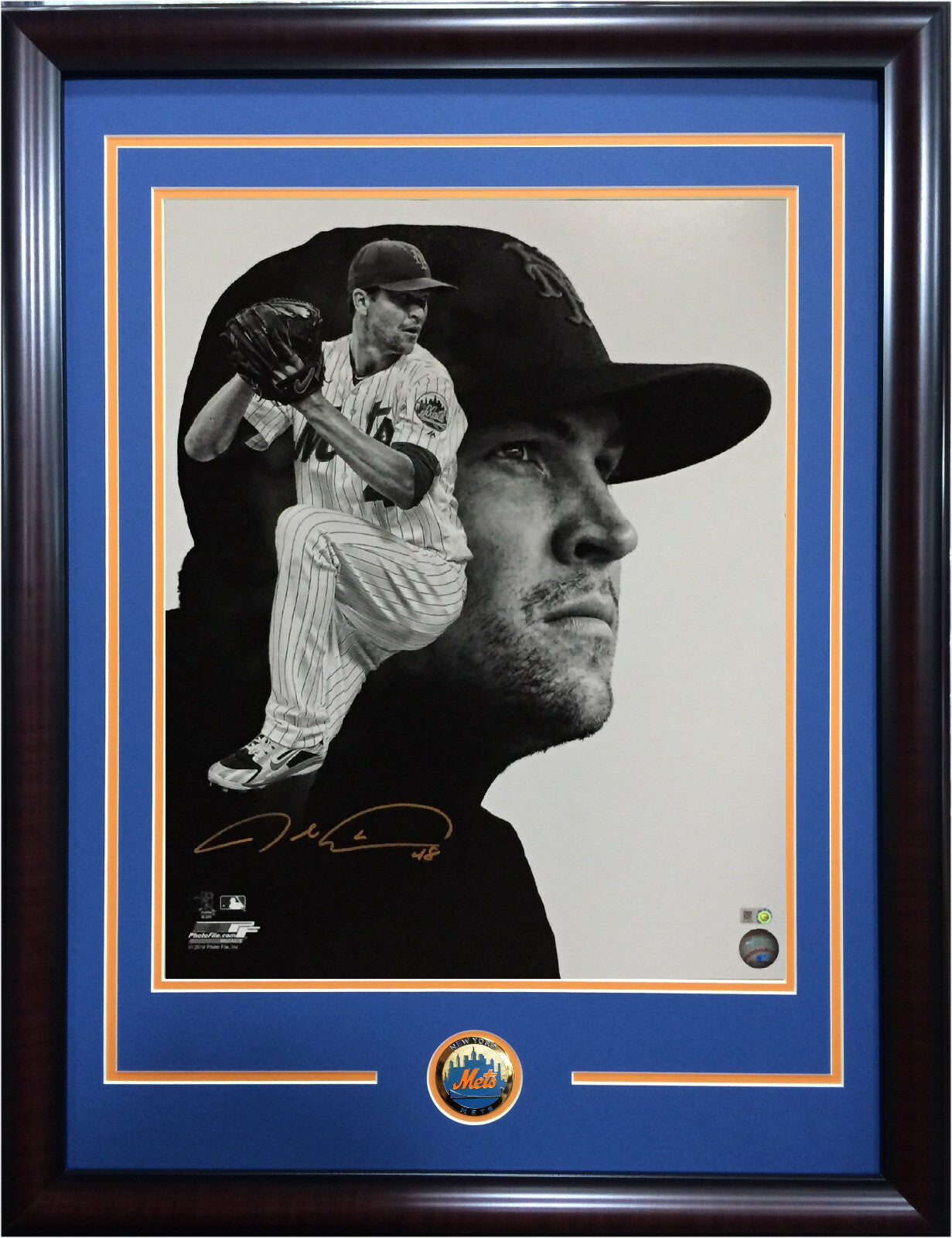 Jacob DeGrom signed 16x20 photo framed Mets Mint Autograph CY YOUNG MLB Holo COA