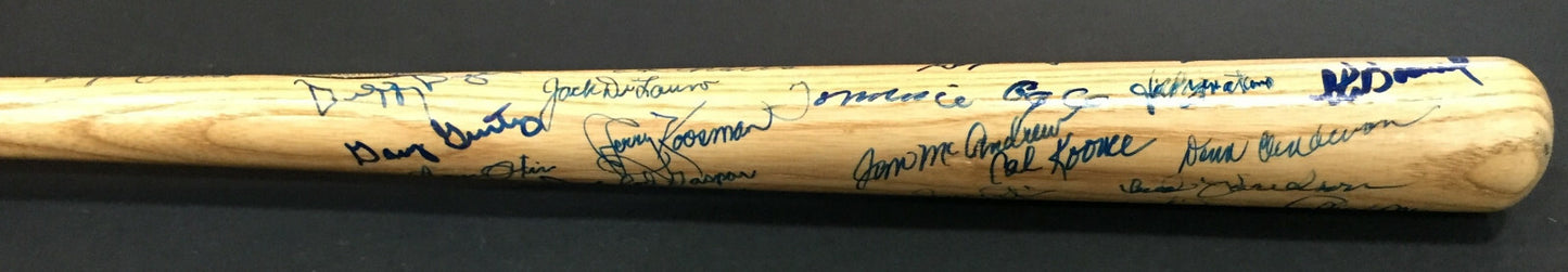 1969 NY Mets Team signed mini bat 30+ Auto Nolan Ryan Tom Seaver Yogi Berra Psa