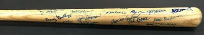 1969 NY Mets Team signed mini bat 30+ Auto Nolan Ryan Tom Seaver Yogi Berra Psa