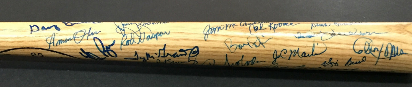 1969 NY Mets Team signed mini bat 30+ Auto Nolan Ryan Tom Seaver Yogi Berra Psa