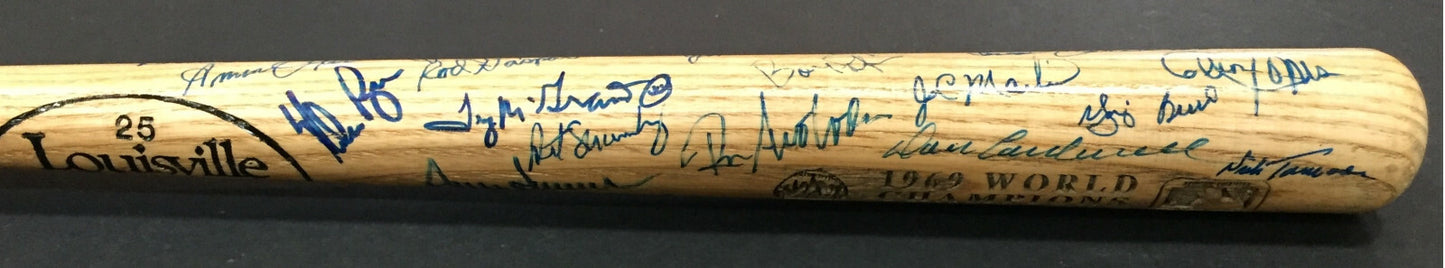 1969 NY Mets Team signed mini bat 30+ Auto Nolan Ryan Tom Seaver Yogi Berra Psa