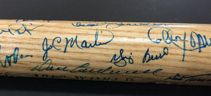1969 NY Mets Team signed mini bat 30+ Auto Nolan Ryan Tom Seaver Yogi Berra Psa